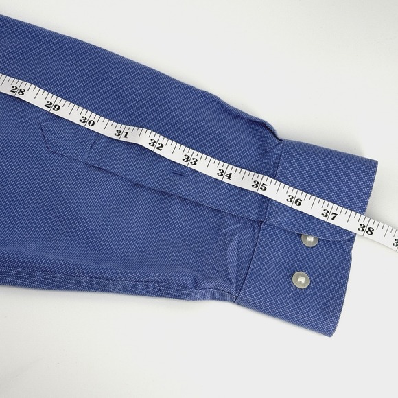Cutter‎ Buck Mens 3XT/TG Button-Down Oxford Shirt Blue Long Sleeve logo Casual - Picture 7 of 9